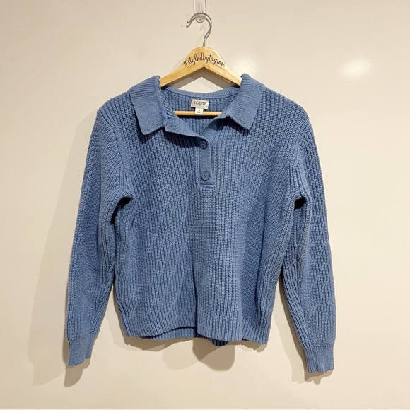 J. Crew Collared Henley Polo Sweater - Picture 1 of 8